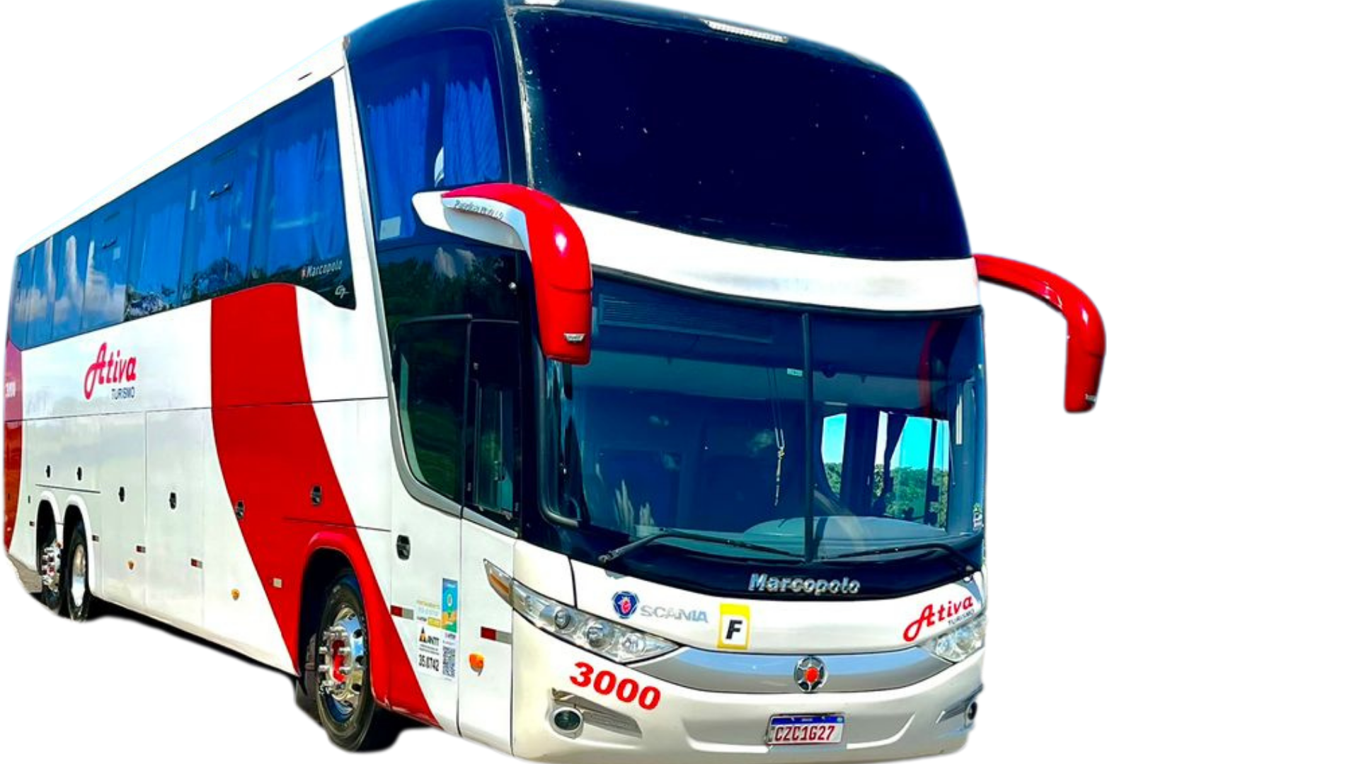 Ônibus LD 44 lugares semi leito com geladeira e WC